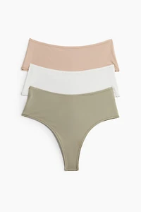 Lot de 3 culottes Brazilian en microfibre