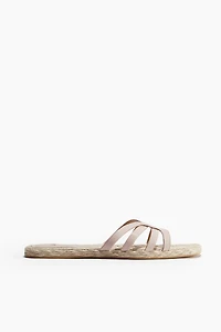 Sandales façon espadrilles