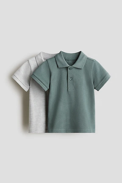 2-Pack Cotton Polo Shirts
