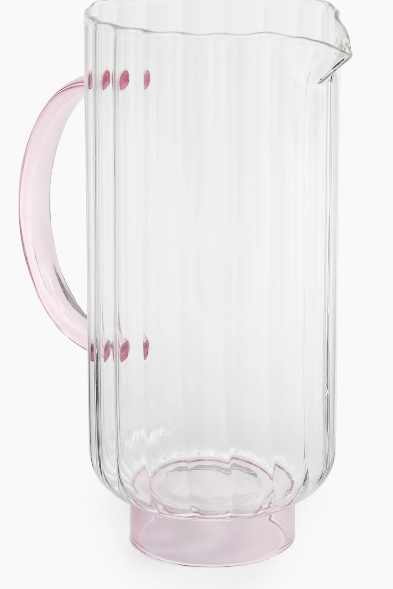 Fluted Glass Carafe