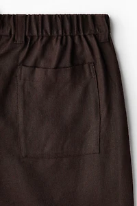 Pantalon décontracté en lin mélangé