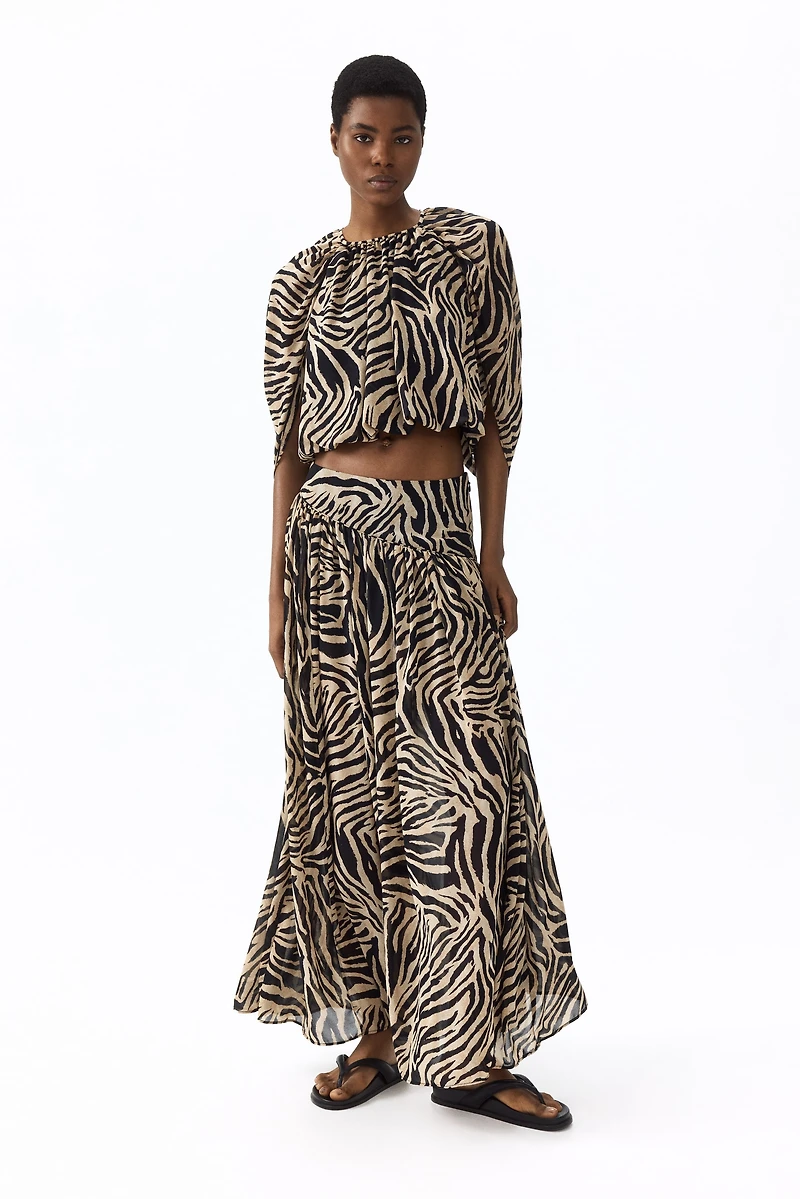 Chiffon Maxi Skirt