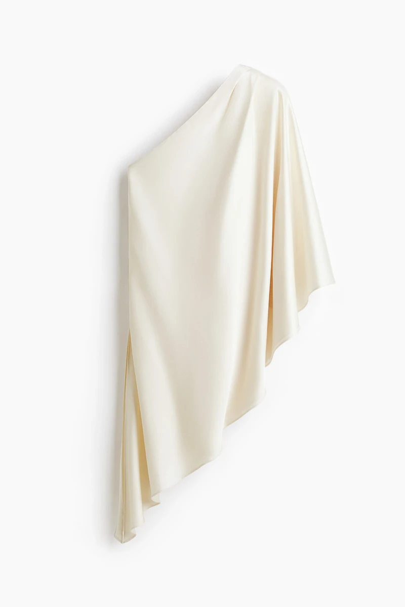 Haut asymétrique en satin