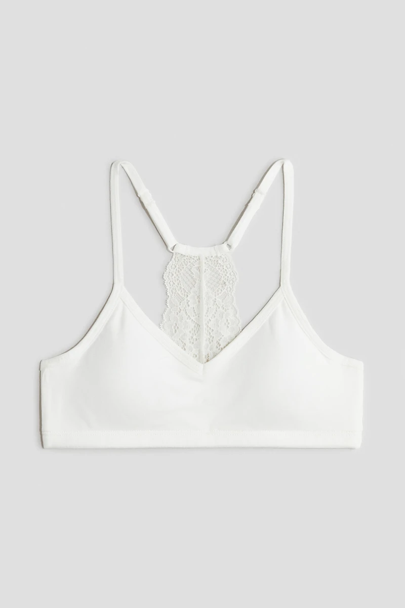 Lace-Detail Crop Top
