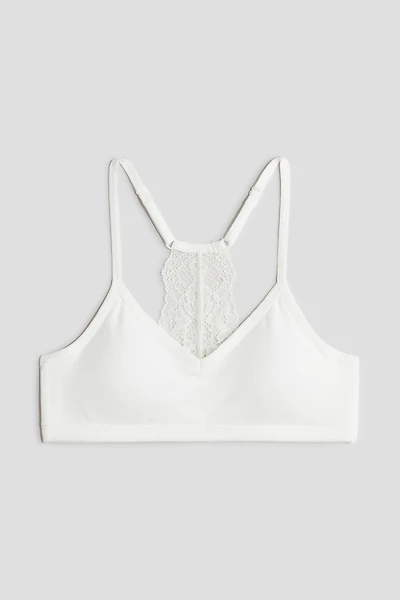Lace-Detail Crop Top