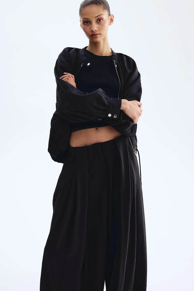 Balloon-Leg Modal Pants