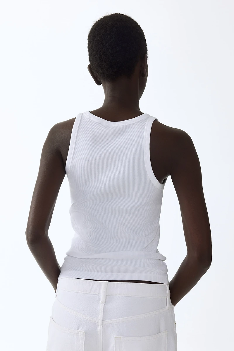 Ribbed Cotton Tank Top