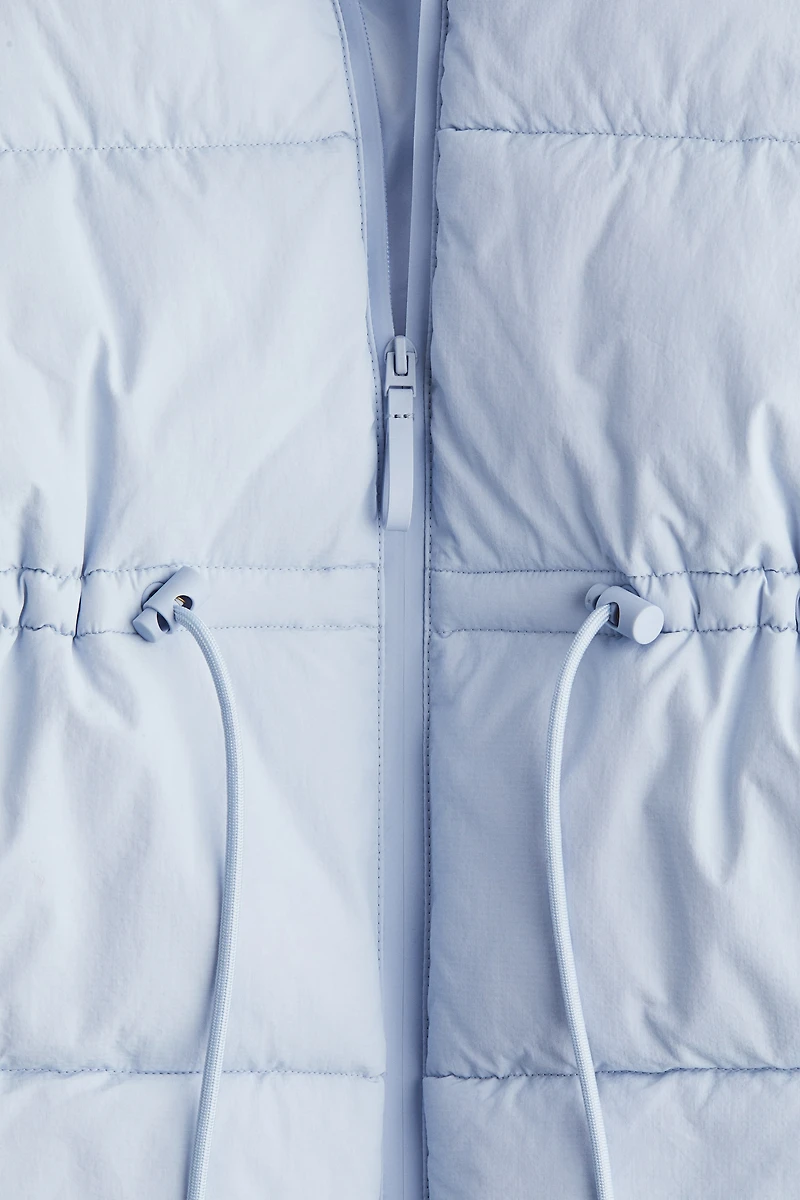Oversized Drawstring-Waist Puffer Jacket