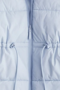 Oversized Drawstring-Waist Puffer Jacket