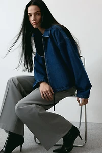 Denim Jacket with Collar