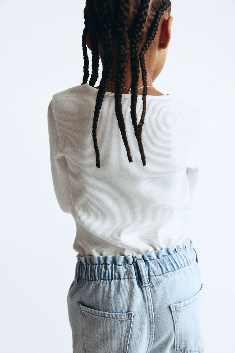 Relaxed Paper Bag Jeans