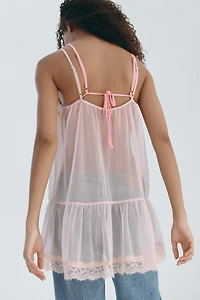 Lace-Trimmed Camisole Top