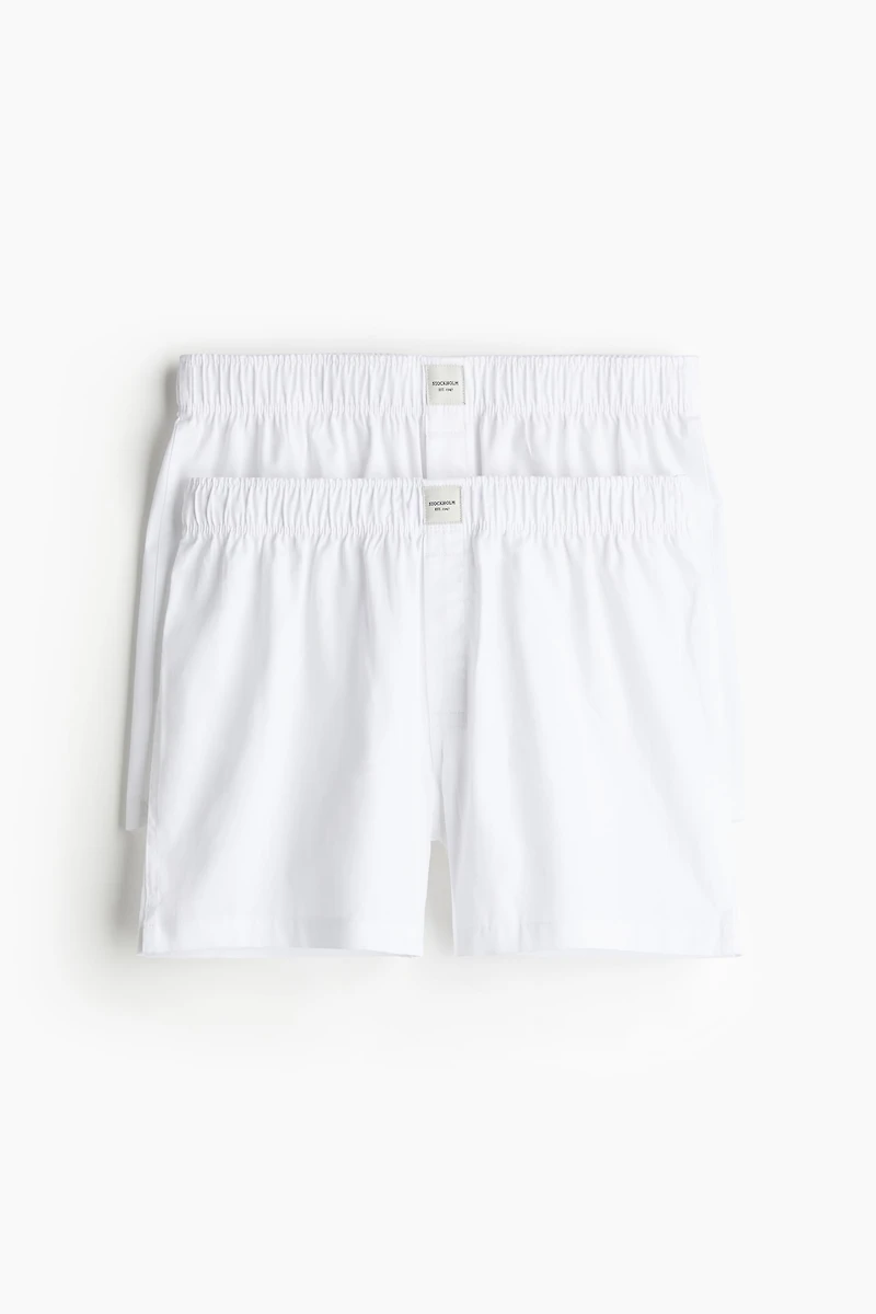 Lot de 2 caleçons en satinette coton