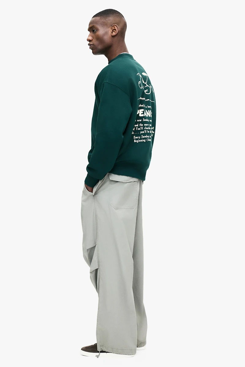 Oversized Printed Sweatshirt