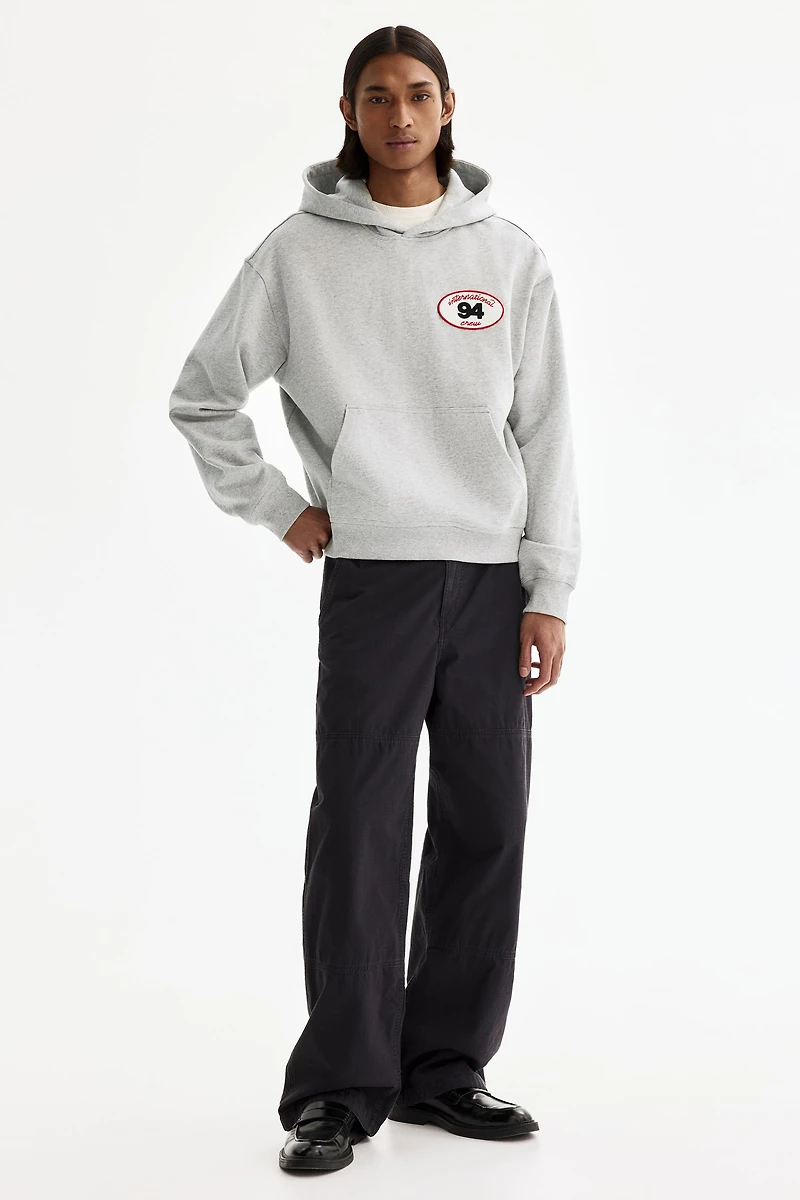 Loose-Fit Hoodie with Motif