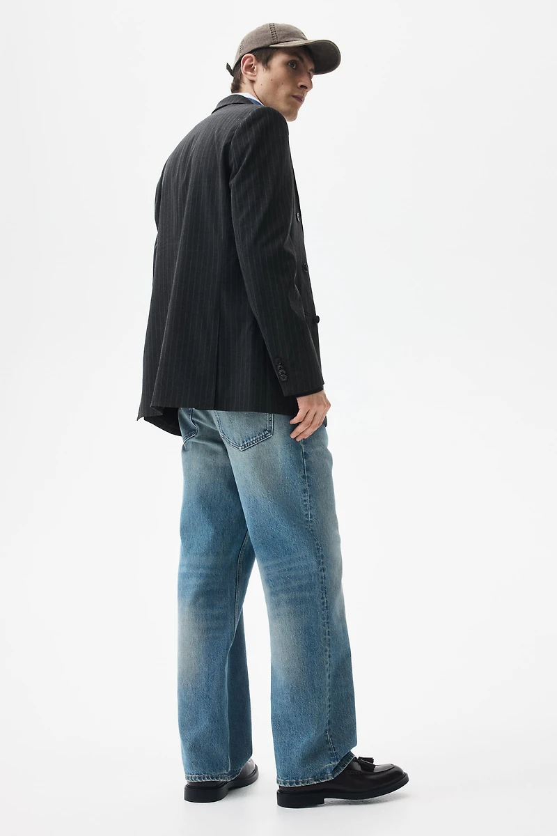 Relaxed-Fit Double-Breasted Jacket