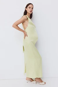 MAMA One-Shoulder Viscose Dress