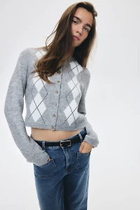 Gilet en tricot jacquard