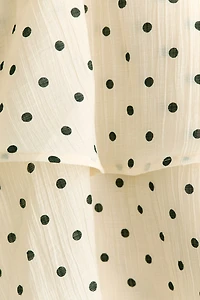 Robe plissée avec jupe évasée