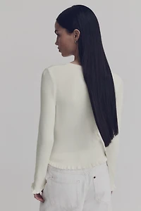 Haut en tricot côtelé