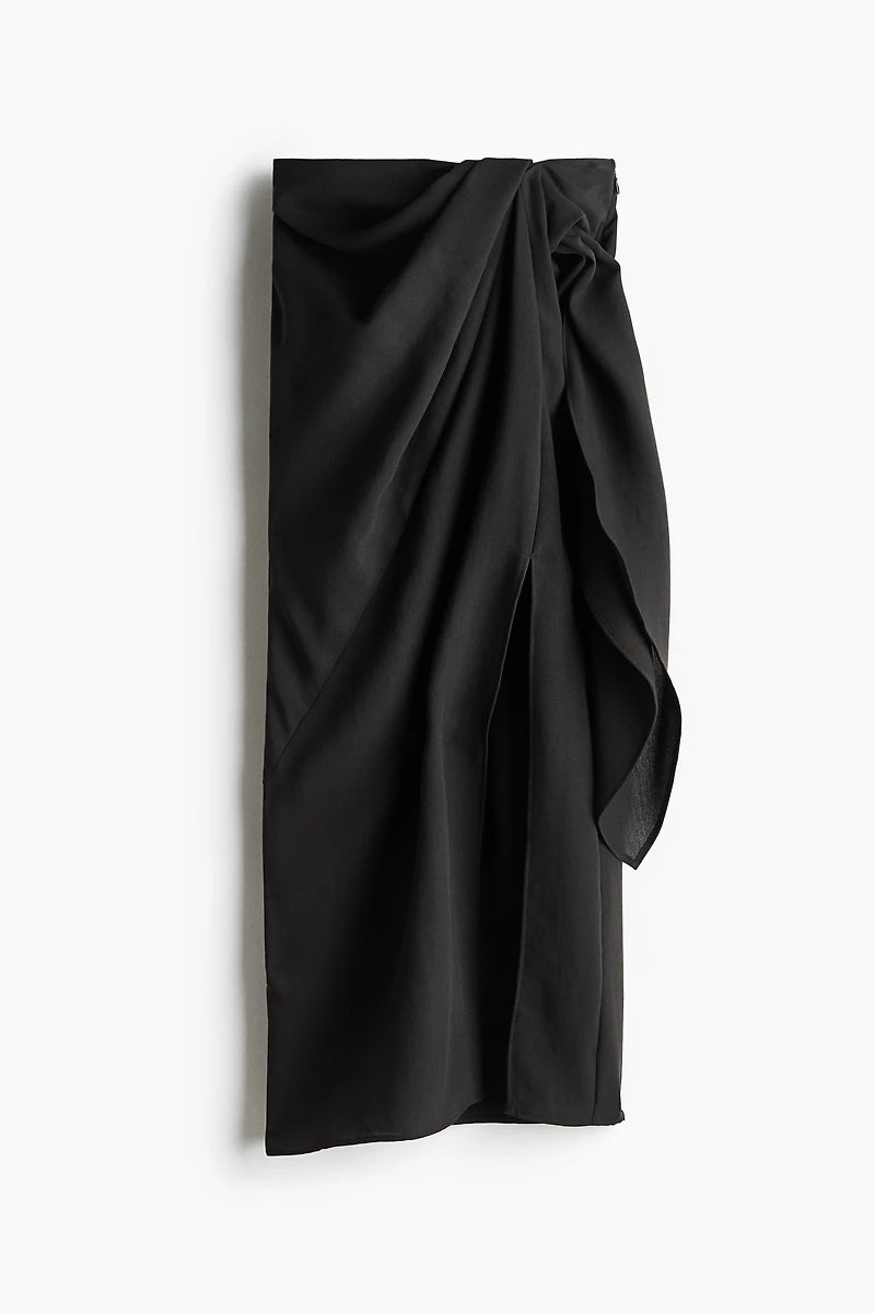 Knot-Detail Maxi Skirt
