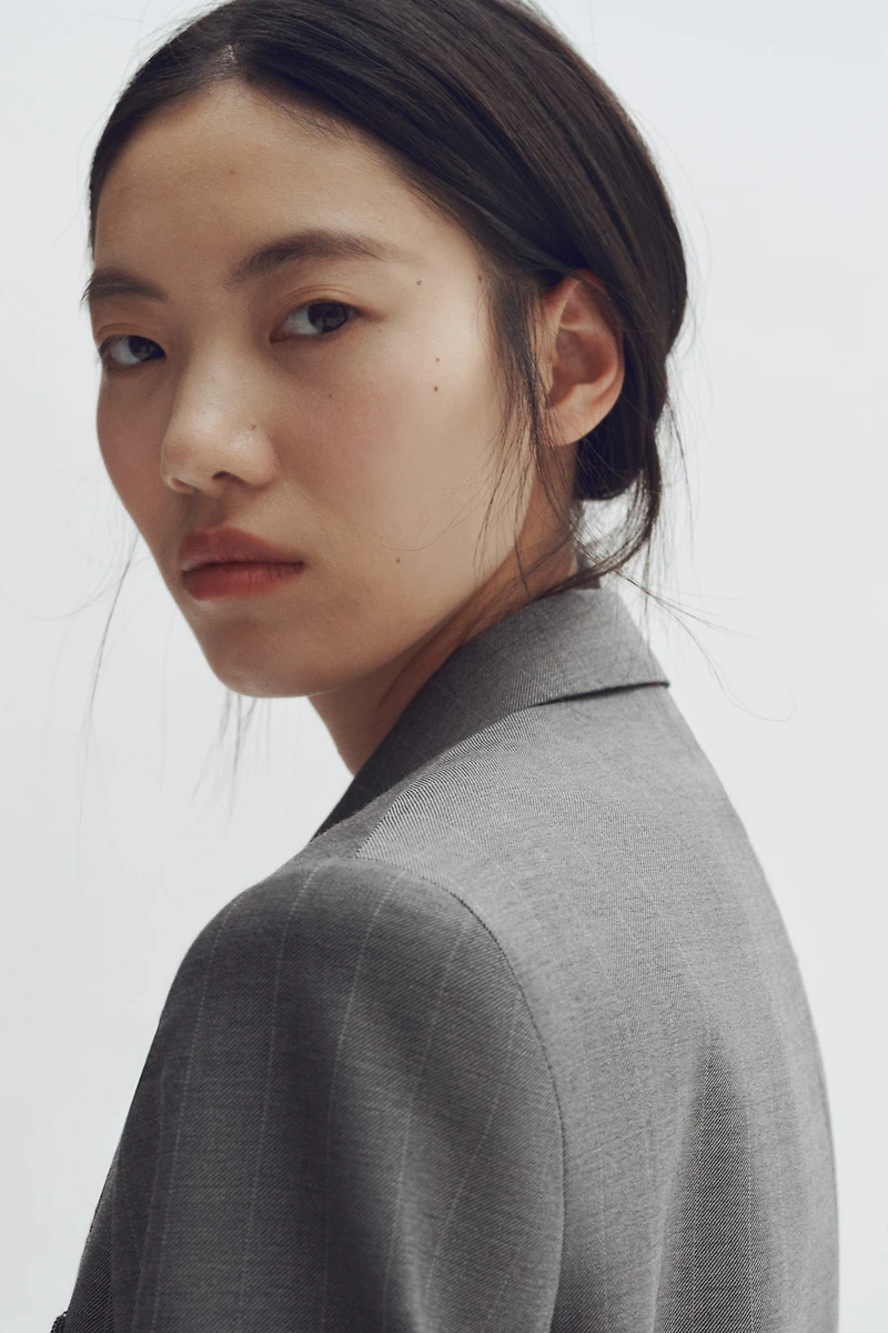 Double-Breasted Wool Blazer