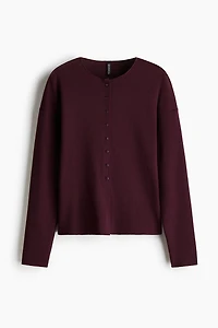 Textured-Knit Cardigan