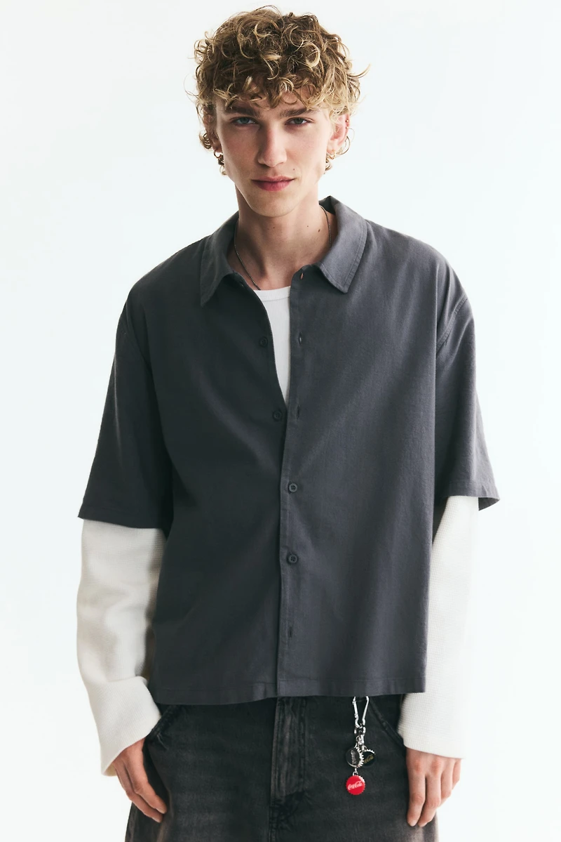 Relaxed-Fit Layered Shirt
