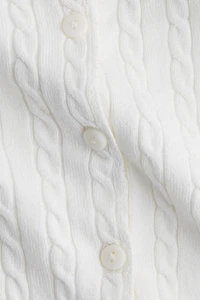 Gilet en tricot torsadé