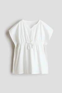 Beach Kaftan with Eyelet Embroidery