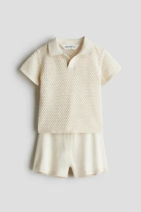 2-Piece Cotton-Knit Set