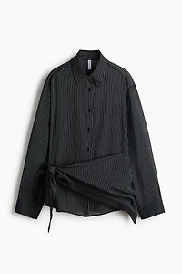 Scarf-Detail Shirt