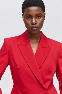 Robe veston à fermeture croisée