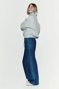 Denim Drawstring Pants