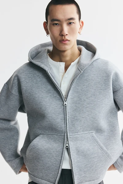 Oversized Scuba Hooded Jacket
