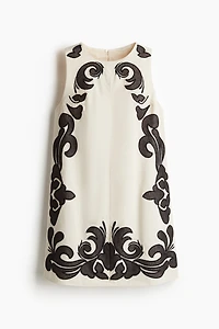 Embroidered Shift Dress