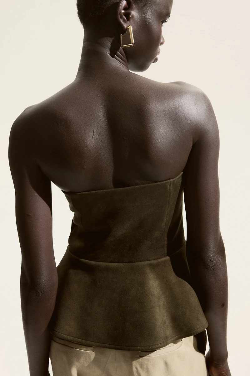 Bandeau-Style Peplum Top