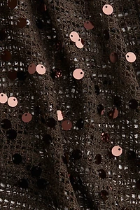 Sequined Net Pants