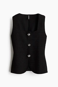 Textured Jersey Vest