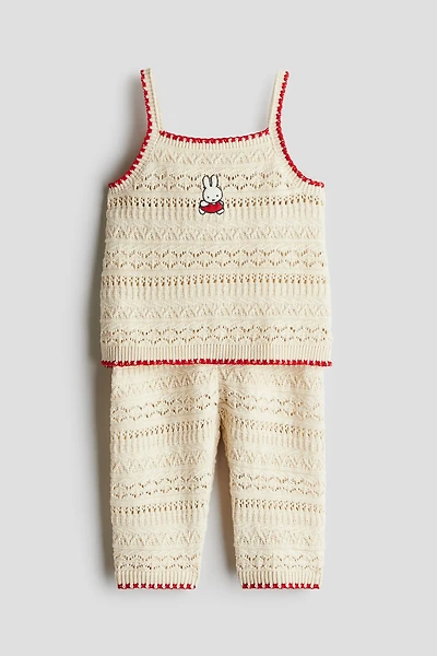 2-Piece Crochet-Look Set