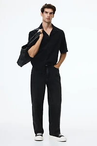 Barrel-Leg Loose-Fit Jeans