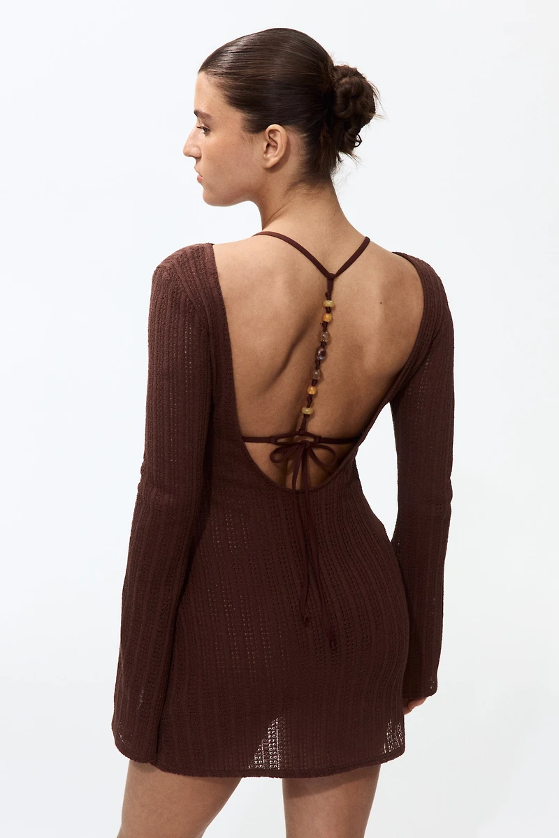 Boat-Neck Beach Dress