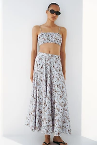 Ruffle-Trimmed Bralette Top