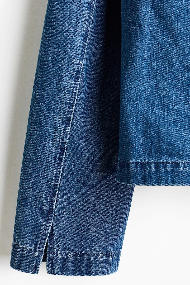 Tie-Front Denim Jacket