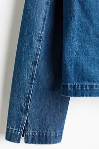 Tie-Front Denim Jacket