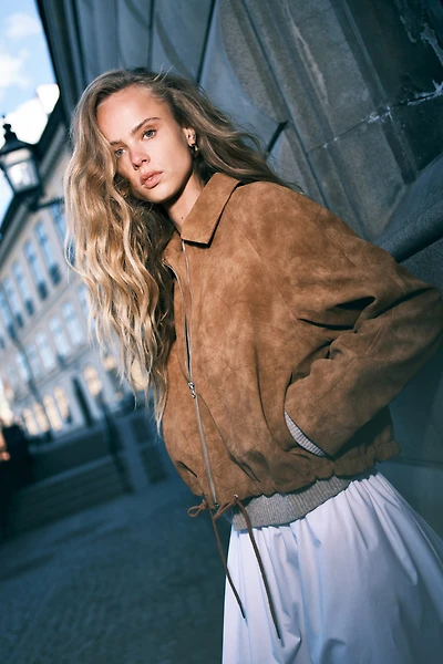 Veste en tissu gratté