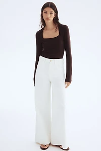 Long-sleeved Jersey Top