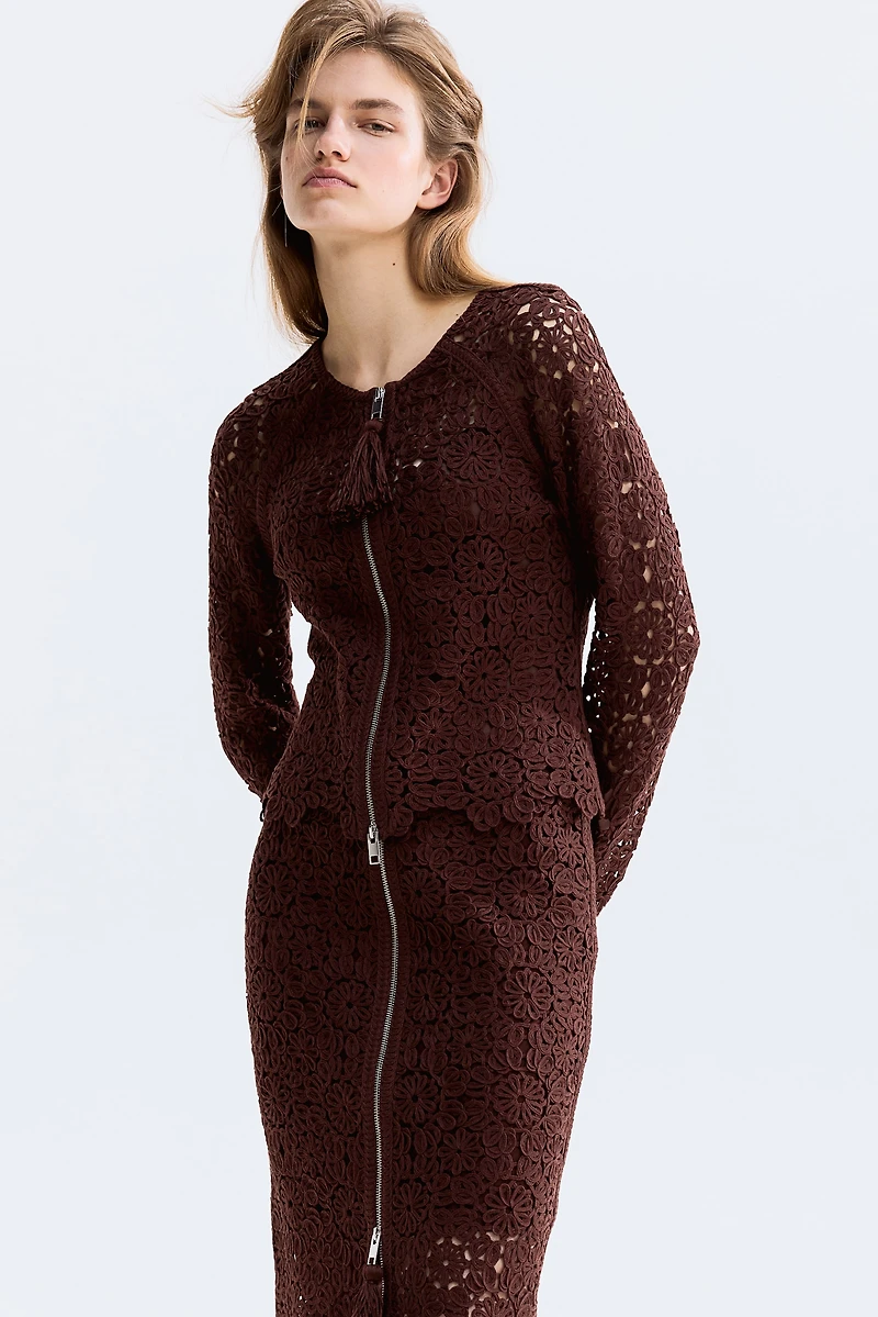 Chandail façon crochet