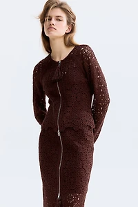 Chandail façon crochet