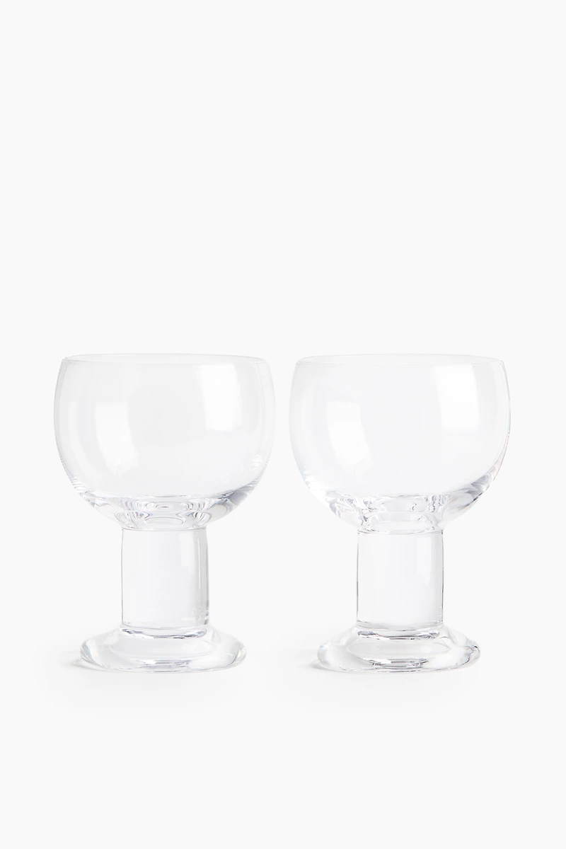 2-Pack Mouth-Blown Wine Goblets